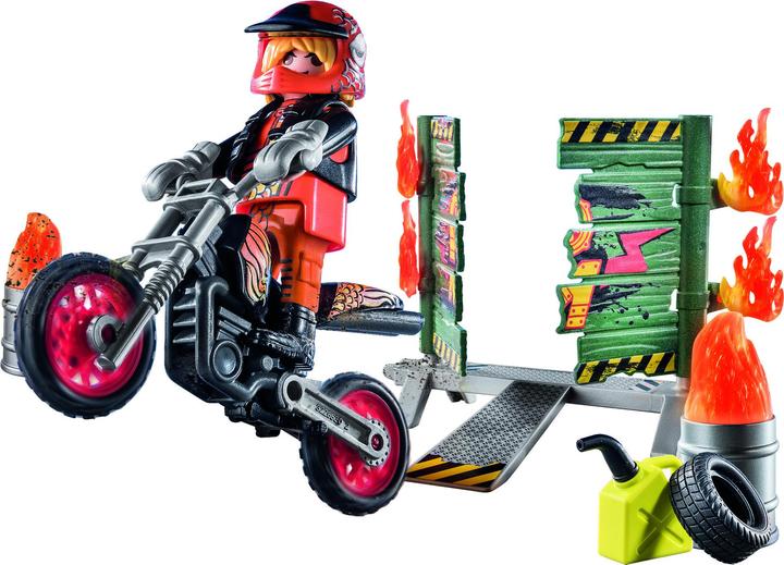 Actual product image Playmobil Motorbike with wall of fire (71256, Playmobil stunt show)