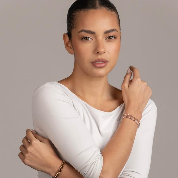 Produktbild Balibay Belinda (18 cm, Rosenquarz, 925 Sterling Silber, Edelstein, Achat)