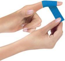 Actual product image Lifemed Plaster bandage, self-adhesive, blue, 9pcs. (9 x)