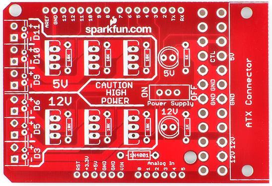 Actual product image SparkFun Power Driver Shield Kit