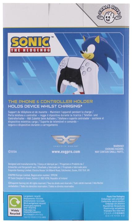 Actual product image Exquisite Gaming Modern Sonic - Cable Guy (Xbox 360, Xbox Series X, PC, Xbox One S, Switch, PS4, PS5)