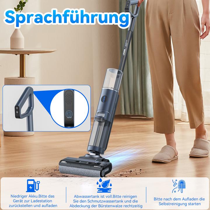 Actual product image Jonr ED12 Pro Wet Dry Vacuum Cleaner 3-in-1 Vacuum Cleaner Cordless,Double-sided edge cleaning,9kPa