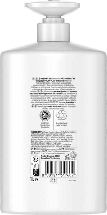 Produktbild Pantene Pro-V Repair & Care (1000 ml, Flüssiges Shampoo)