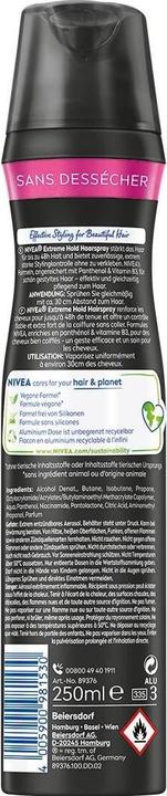 Actual product image NIVEA Styling Extra Hold Aeros Spr 250 ml (250 ml)