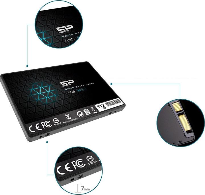 Produktbild Silicon Power Ace A55 (512 GB, 2.5")