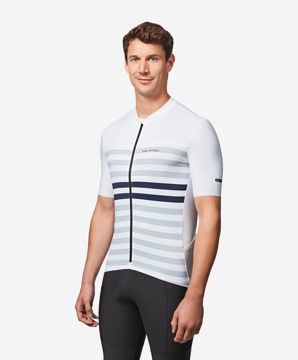 Actual product image Van rysel Rennrad Fahrradtrikot Sommer kurzarm Herren Slimfit Endurance 2 weiss/blau (S)
