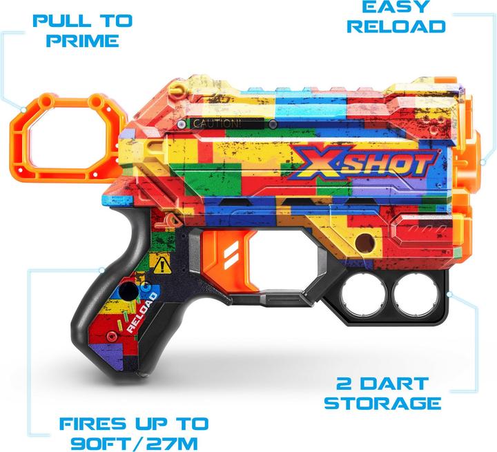 Actual product image Xshot Skin Menace 8 Dart Gun