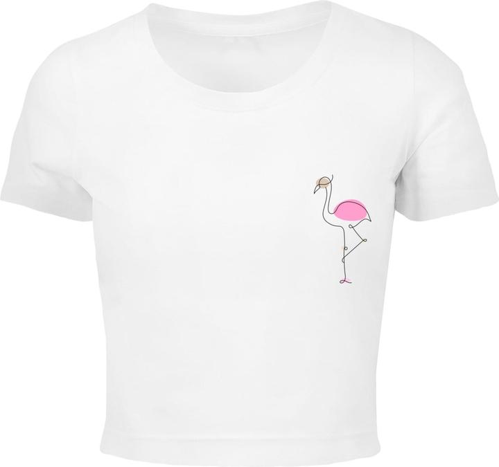Merchcode Ladies Flamingo Cropped Tee - 118455 (M)