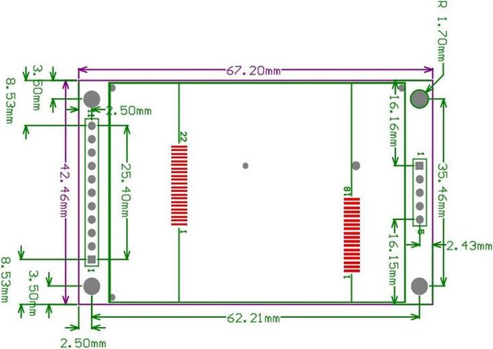 Produktbild OEM 2.2" SPI LCD 220x176 ILI9225 SD-Leser
