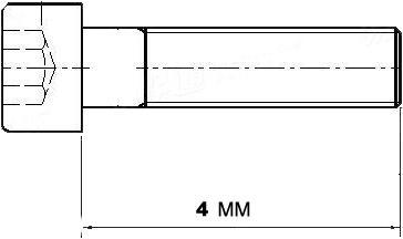 Produktbild OEM 10 Stk. Schraube Philipps-Kreuzschlitz M3 x 4mm