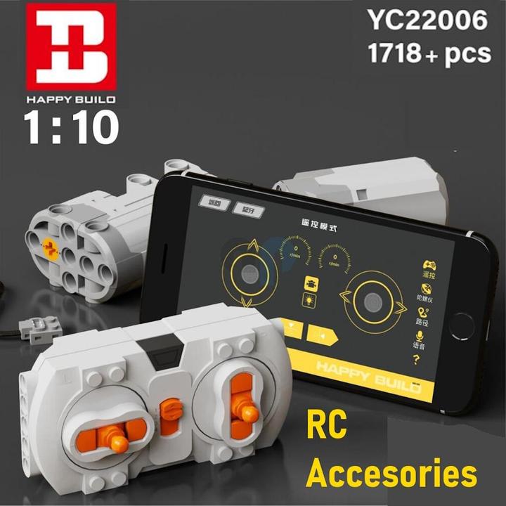 Immagine prodotto HappyBuild 22006 - Piccolo escavatore (RC) (1718 pezzi)