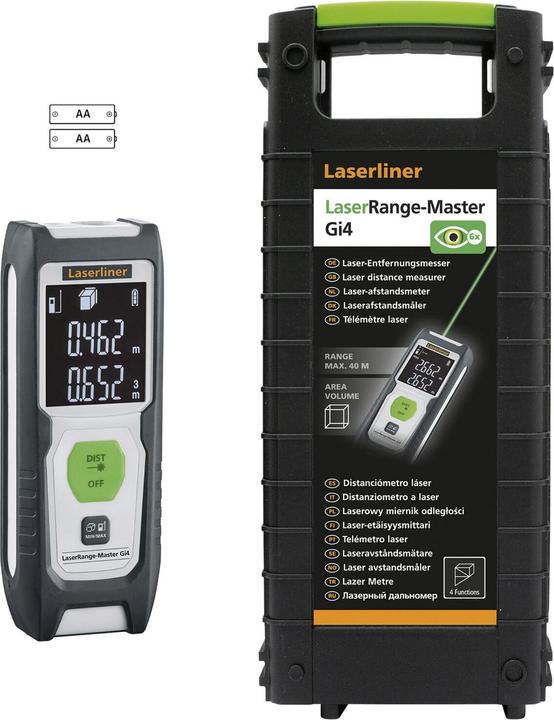 Image du produit Laserliner Télémètre laser vert LaserRange-Master Gi4 (40 m, 515 nm)