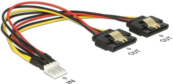 Produktbild Delock Floppy Stecker - 2x SATA Stromadapter