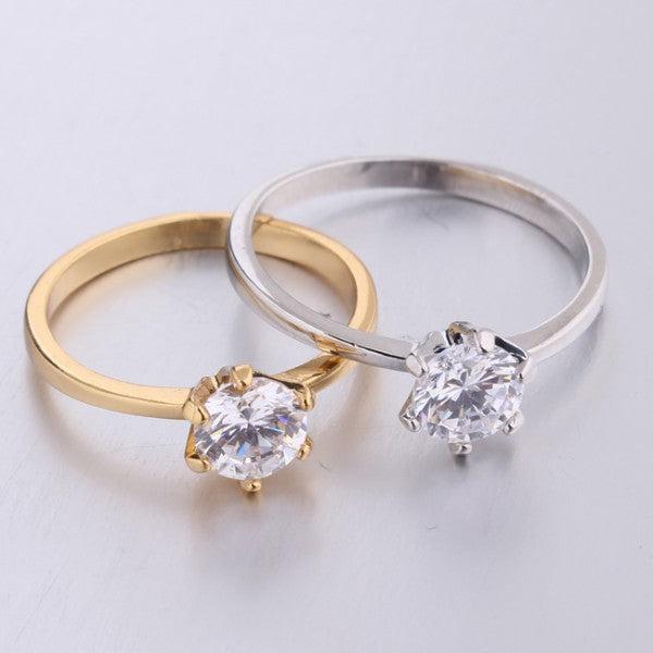 Produktbild Hermex Gold Ring RGP mit Zirkonia - Goldig Gr. 53 (53)