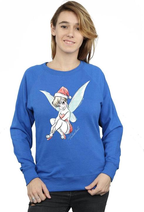 Actual product image Disney Womens/Ladies Tinkerbell Christmas Fairy Sweatshirt (XL)