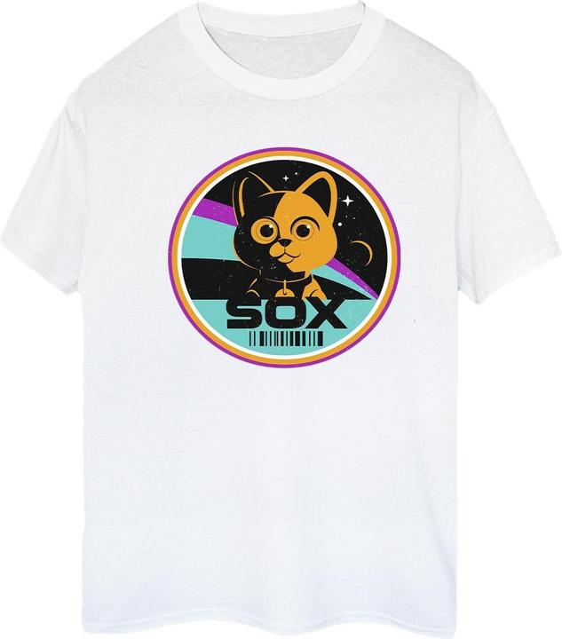 Actual product image Disney Womens/Ladies Lightyear Sox Circle Cotton Boyfriend T-Shirt (XXL)