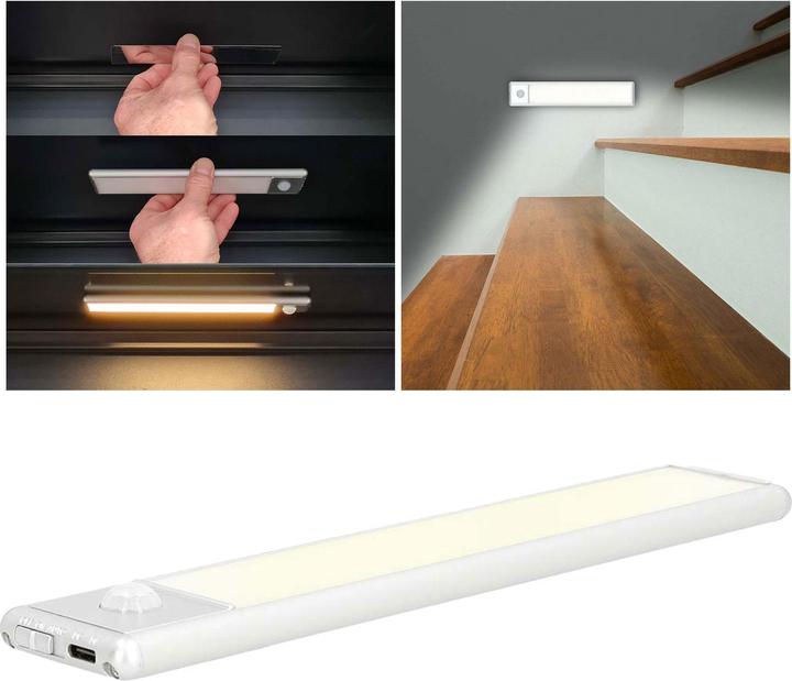 Actual product image Nedis Rechargeable LED light strip with motion sensor (Warm white, 1.40 cm, Indoor)