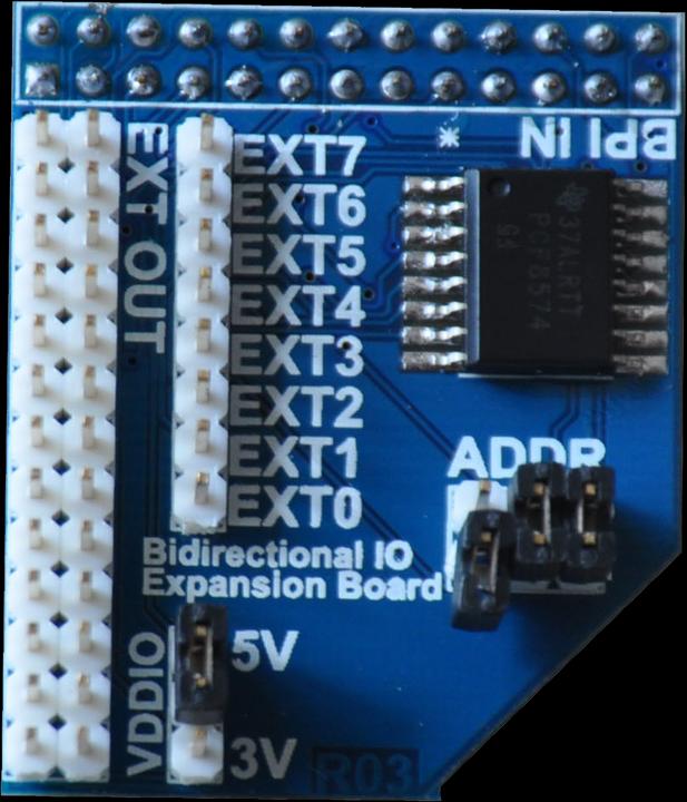Actual product image Banana PI I2C GPIO Expansion Board (Add-on)