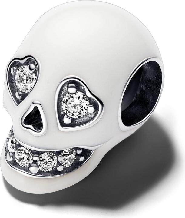 Image du produit Pandora Glow in the dark Tête de mort étincelante Charm (Argent sterling 925)