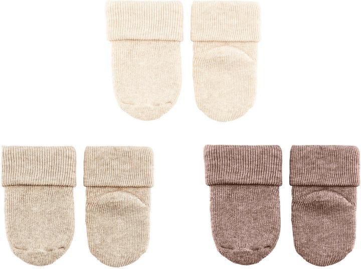 Produktbild Sterntaler Socken 3er Set uni Natur Mélange One Size (3er Pack, One Size)