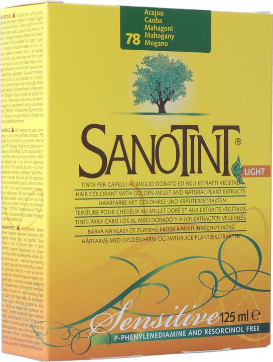 Actual product image Sanotint Sensitive Light Haarfarbe 78 mahagoni (78 mahogany)