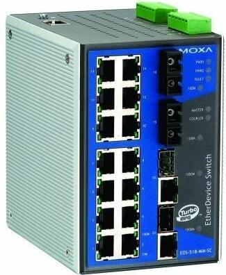 Immagine prodotto Moxa Interruttore EtherDevice EDS-518A-MM-SC - Interruttore (RJ45 (14x))