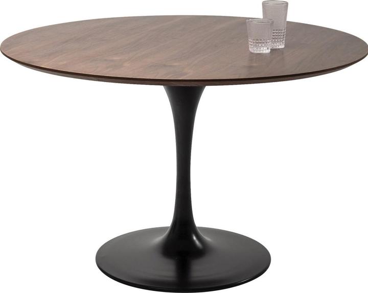 Image du produit Kare Design Table Invitation Set noyer noir Ø120cm (120 x 120 x 76 cm)
