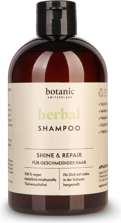 Produktbild Botanic Switzerland herbal | Shampoo für geschmeidiges Haar (500 ml, Flüssiges Shampoo)