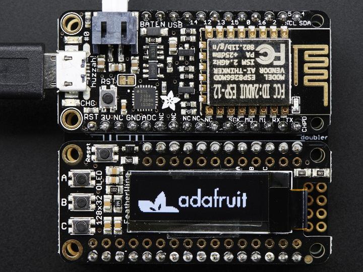 Immagine prodotto Adafruit FeatherWing OLED 128x32 OLED (Feather Add-On) (Vari)