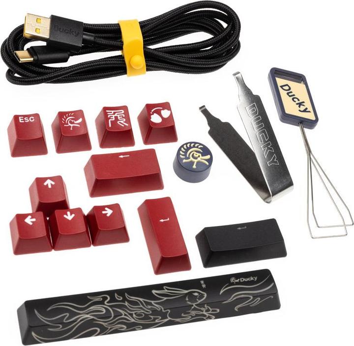 Produktbild Ducky Mecha Pro SF Gaming Tastatur, Cherry MX-Brown (US) (US, Kabelgebunden)