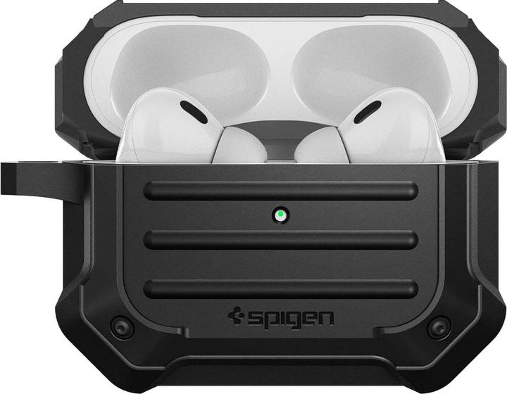 Actual product image Spigen TOUGH ARMOR MAG MAGSAFE Apple AIRPODS PRO 1 / 2 BLACK (Headphone bag)