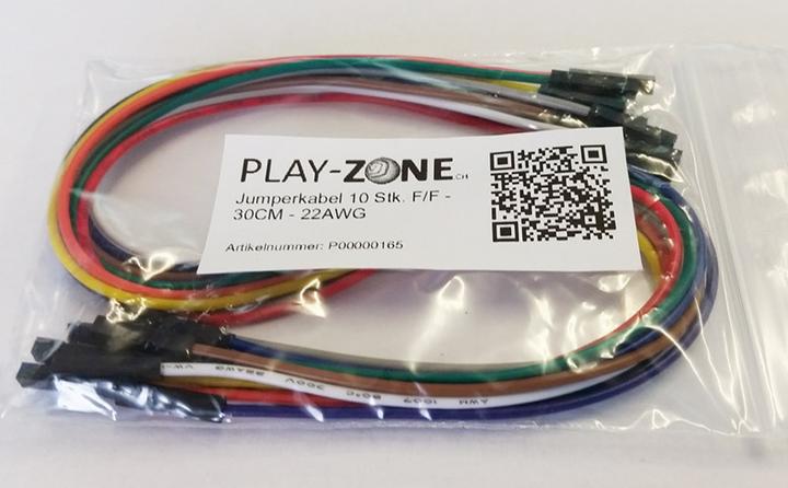 Immagine prodotto Play-Zone Cavi di collegamento 10pz. F/F 30CM 22AWG
