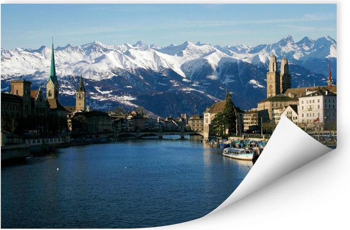 Produktbild Trenddeko Zürichsee mit Alpen (60 x 40 cm)