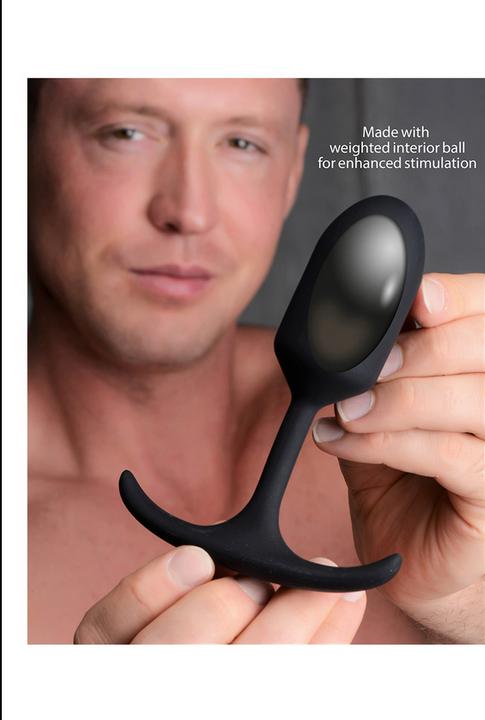 Actual product image Heavy Hitters Anal plug with weight Medium size