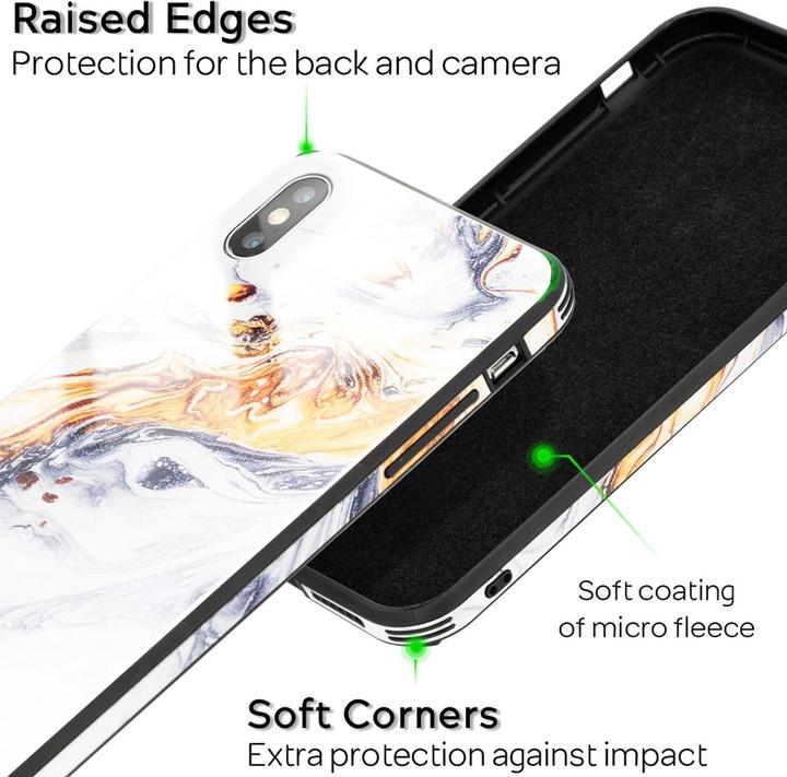 Image du produit Nalia Housse en marbre (Apple iPhone X, Apple iPhone XS)