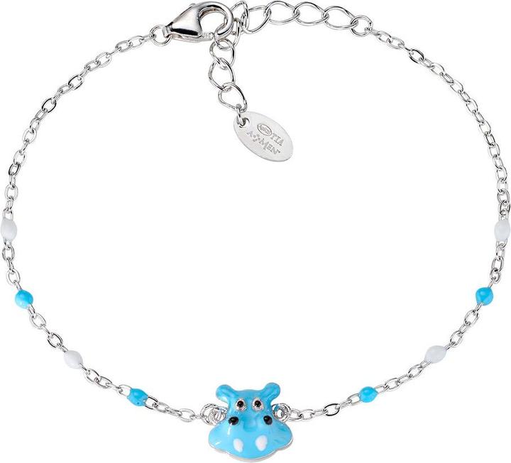 Amen Junior Hippo Armband (16 cm, Emaille, Silber 925)
