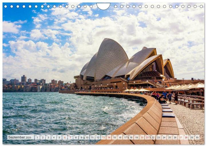 Image du produit Australien Metropolen (Wandkalender 2025 DIN A4 quer), Monatskalender (A4, Allemand)