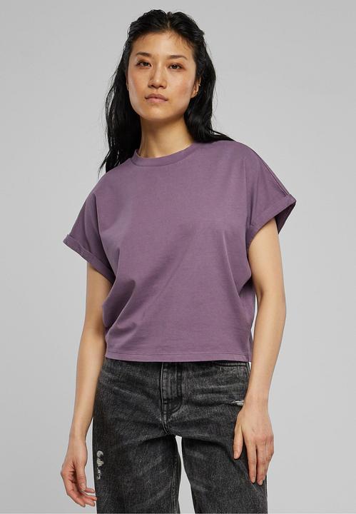 Actual product image Urban Classics Ladies Short Pigment Dye Cut On Sleeve Tee (M)