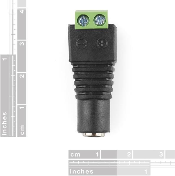 Image du produit SparkFun Adaptateur d'alimentation CC femelle 2,1mm femelle vers le bloc terminal