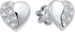 Produktbild Brilio Gold earrings Heart with crystals 239 001 00878 07