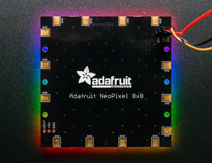 Produktbild Adafruit NeoPixel NeoMatrix 8x8 64 RGB LED Pixel Matrix