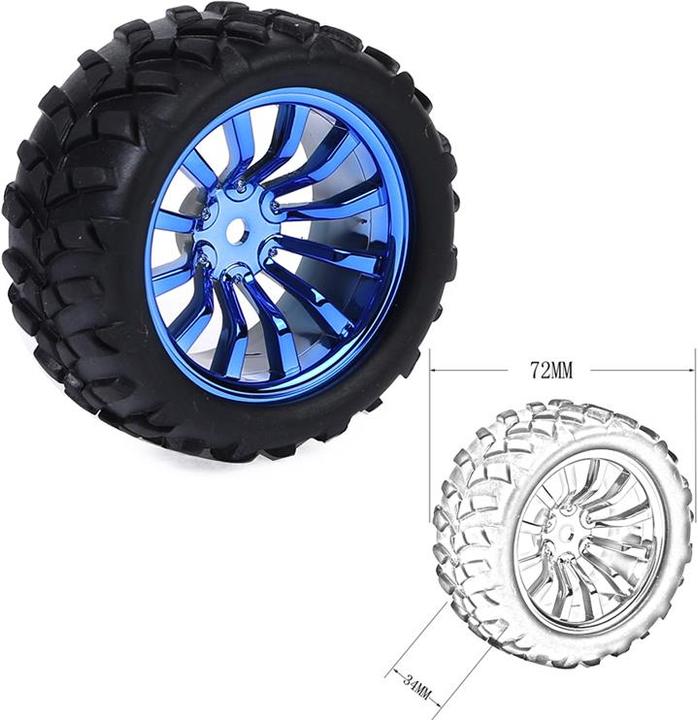 Actual product image OEM Wheel 72x34mm Blue (Pushbikes)