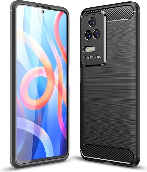 Produktbild König Design Hülle Handy Schutz für Xiaomi Redmi K50 Pro Case Cover Tasche Carbon Etui Bumper (Xiaomi Redmi K50 Pro)
