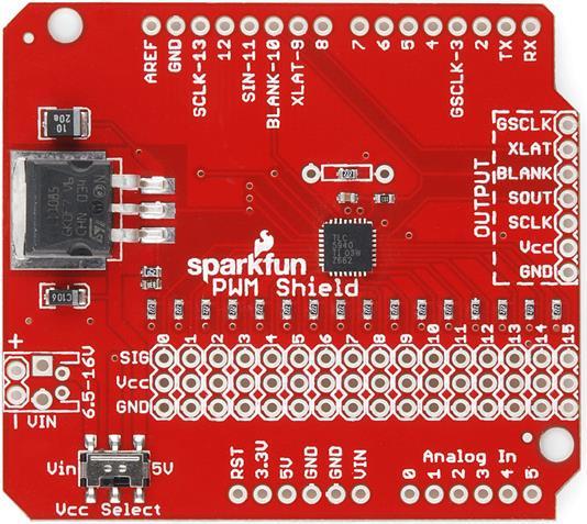 Image du produit SparkFun Bouclier PWM (Bouclier)