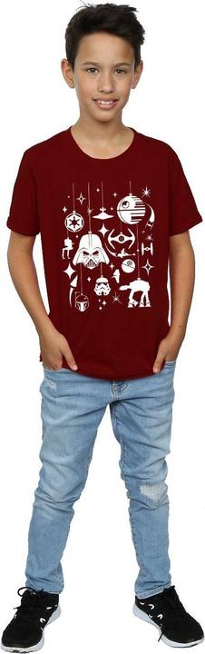 Actual product image Star Wars Boys Christmas Decorations T-Shirt (140, 146)
