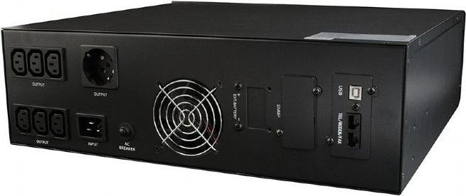 Actual product image Energenie EG-UPSRACK-10 Rack UPS, 1000 VA, black (1000 VA, 800 W, Line-interactive UPS)