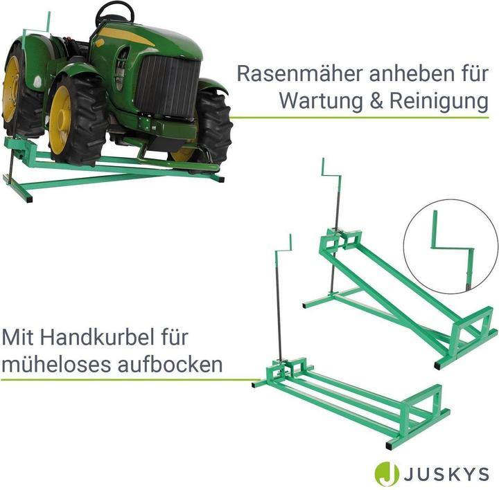 Produktbild Juskys Rasentraktorheber mit Handschuhen (Rasenmäher, Rasentraktor, Gartenmaschinen Ersatzteile)