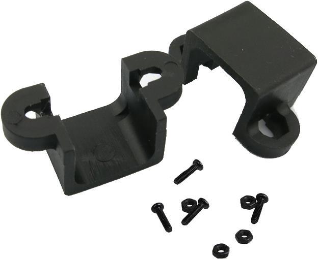 Actual product image OEM Micro Metal Gearmotor Bracket Extended Black (Screws)