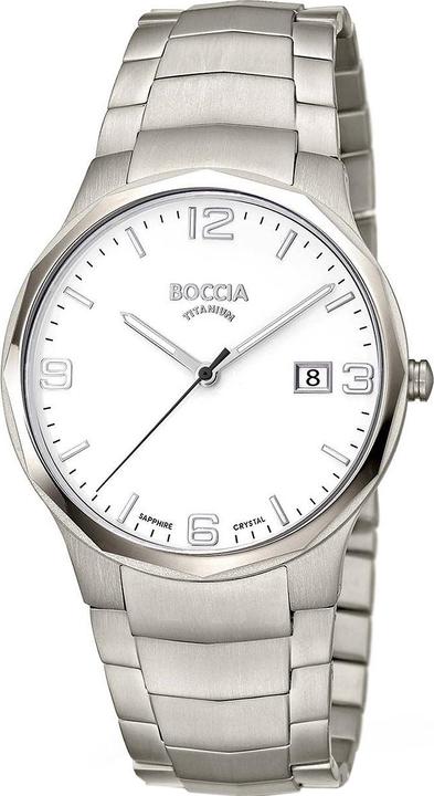 Image du produit Boccia 3656-01 Montre homme titane 39mm 5ATM (Montre analogique, 39 mm)