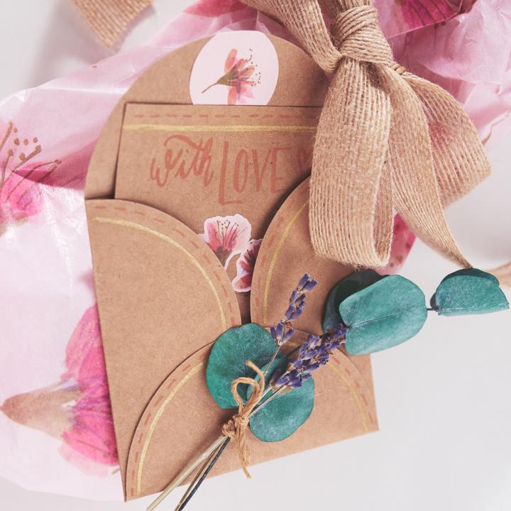 Image du produit VBS Set de papier kraft "Offrir", 50 pcs. (300 g/m², 50 x)